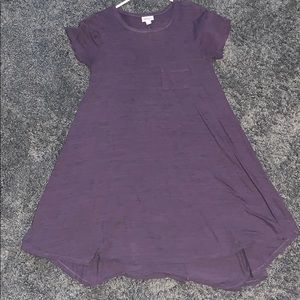 XXS LuLaRoe Carly Purple micro-stripe